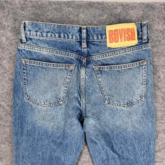 Boyish Jeans The Casey High-Rise Straight Leg Asymmetrical Size 26 - Picture 5 of 6